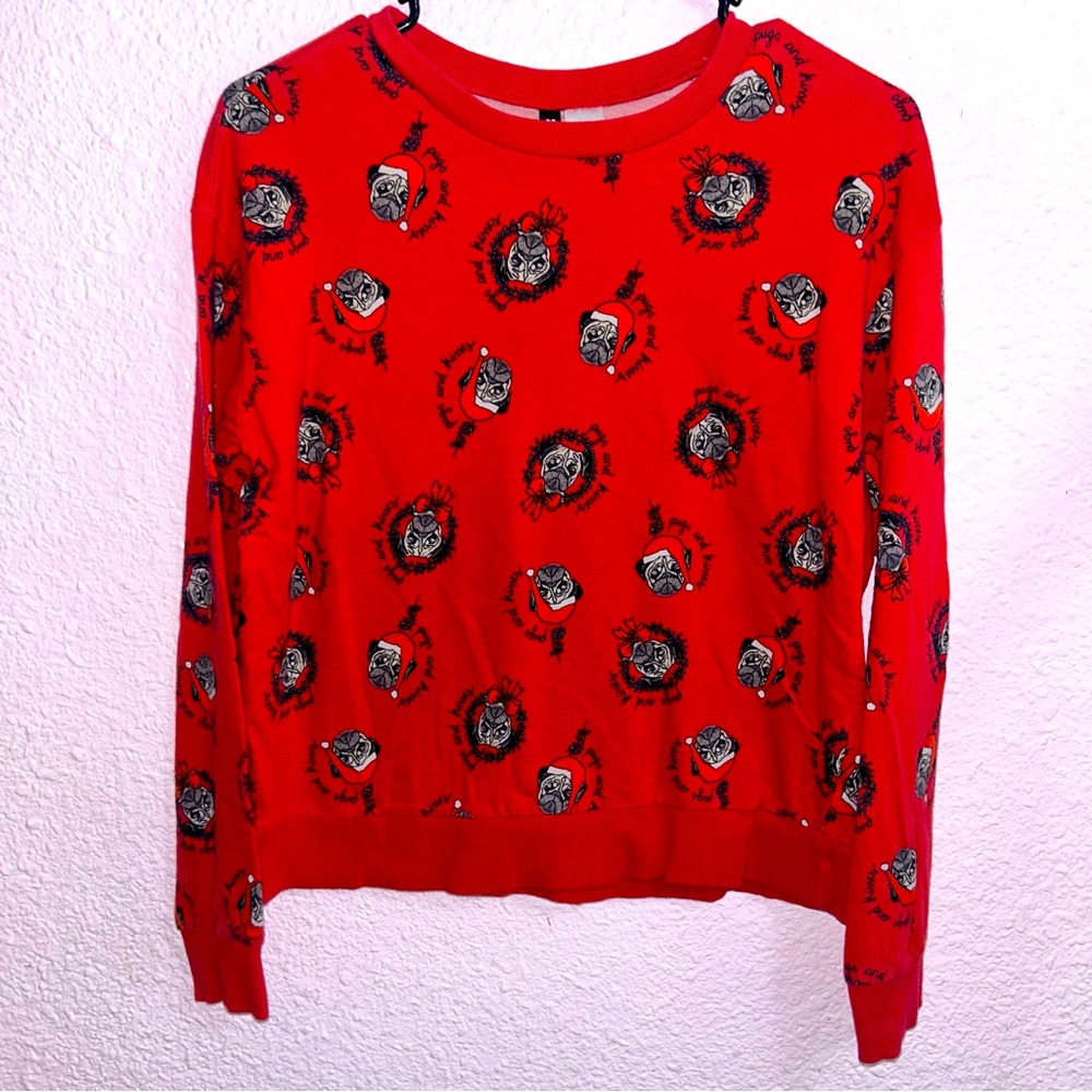 H&M Women’s Small Pug Christmas Sweater